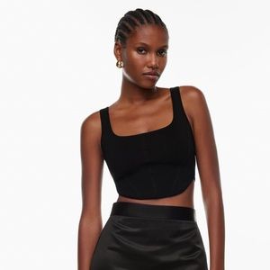 Aritzia Babaton Sculpt Knit Bustier Tank